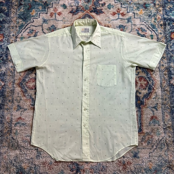 Vintage Other - Vintage 1970s Darby All Over Pattern Button-up Shirt Size XL